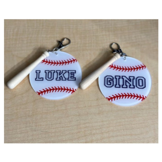 Baseball or Softball Bag Tags