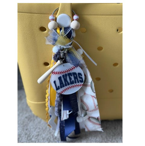 Lakers Tassel Keychain