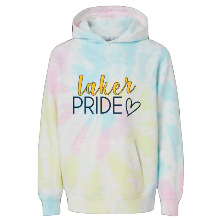 Lakers tie best sale dye hoodie